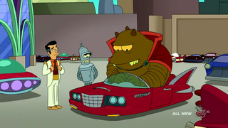 Illustration for article titled On Futurama, an evil alien overlord just wants someone to boss him around